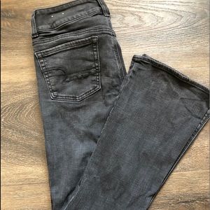 American Eagle Artists Flare Jeans in Black